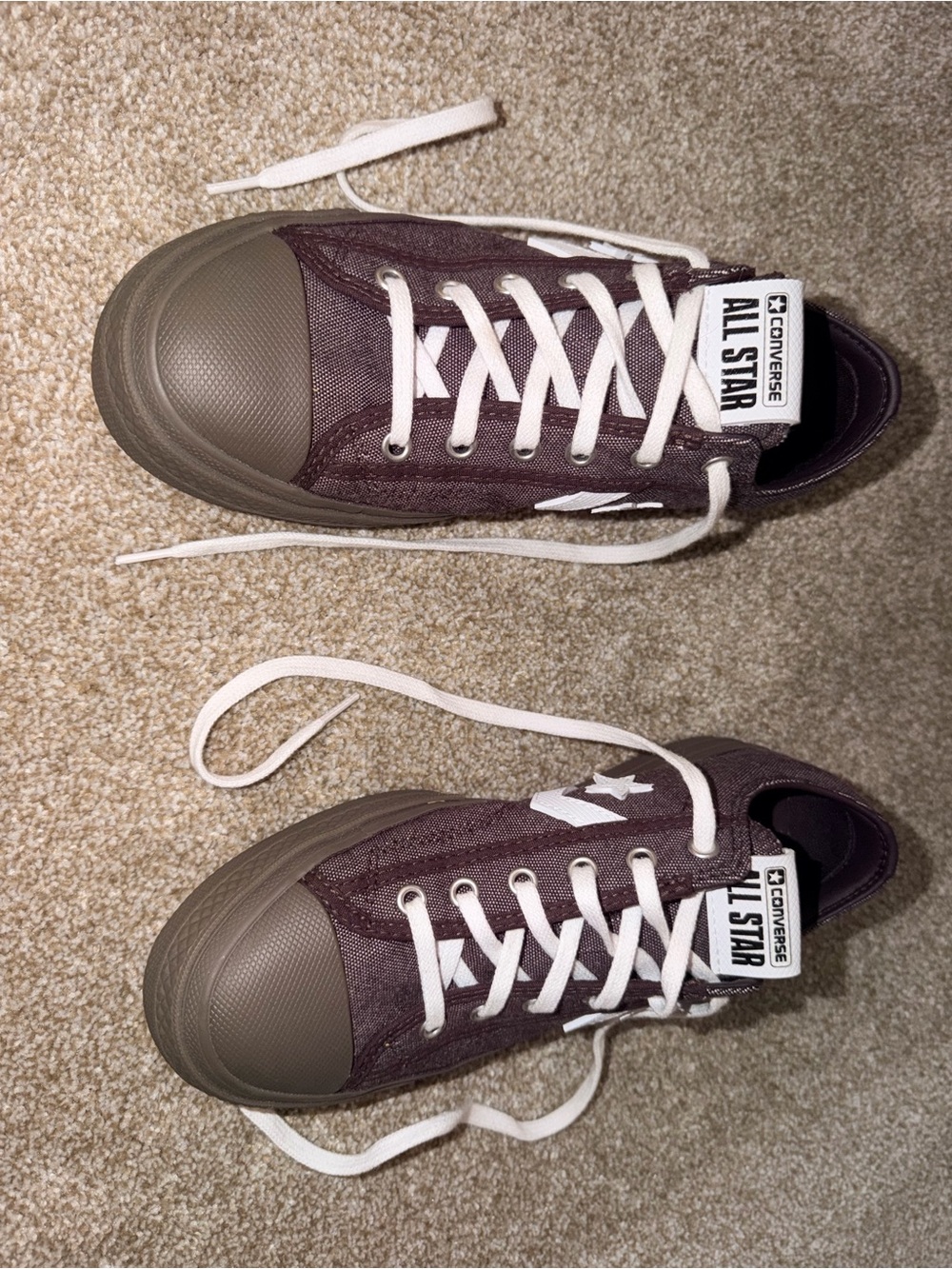 Converse All Star Low Top Sneakers - Dark Burgundy